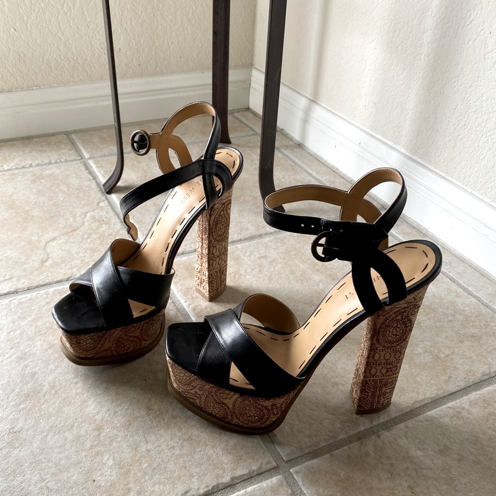 Nine West leather platform